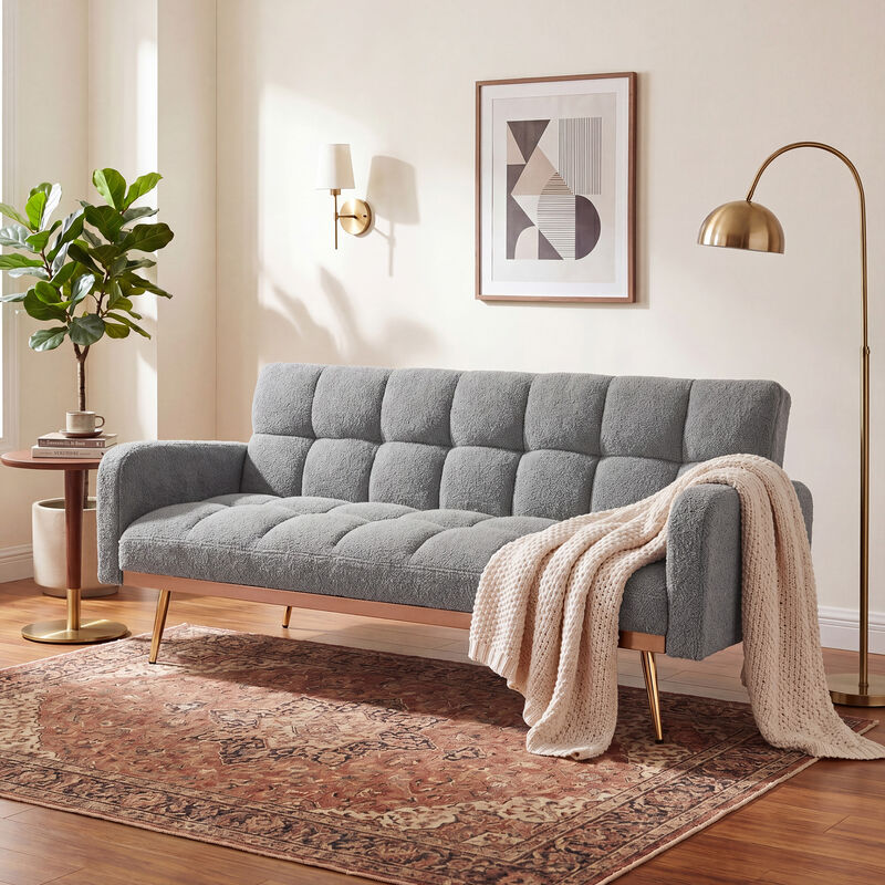 Wosdik Teddy Fleece Adjustable Futons image number 3