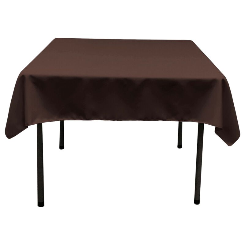 58-Inch Square Polyester Poplin Tablecloth for Dining and Kitchen Tables image number 0