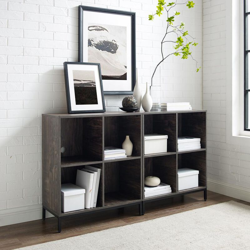 Jacobsen 2-Piece Record Storage Cube Bookcase Set
