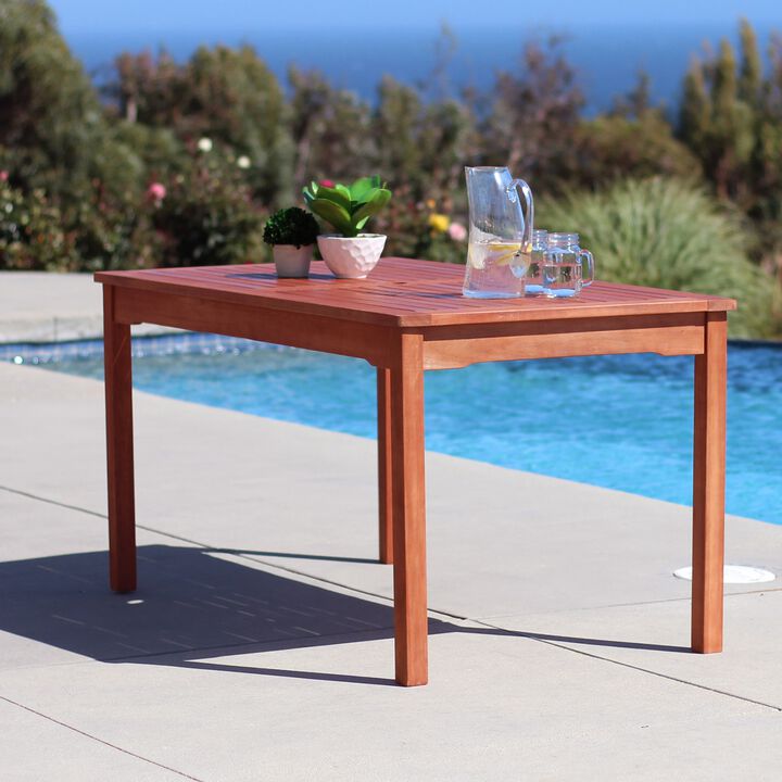 Malibu Outdoor Rectangular Patio Dining Table
