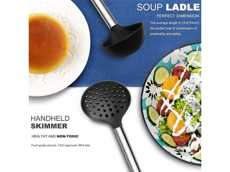 BESTZMWK Kitchen Utensil Set-Silicone Cooking Utensils-33 Kitchen Gadgets