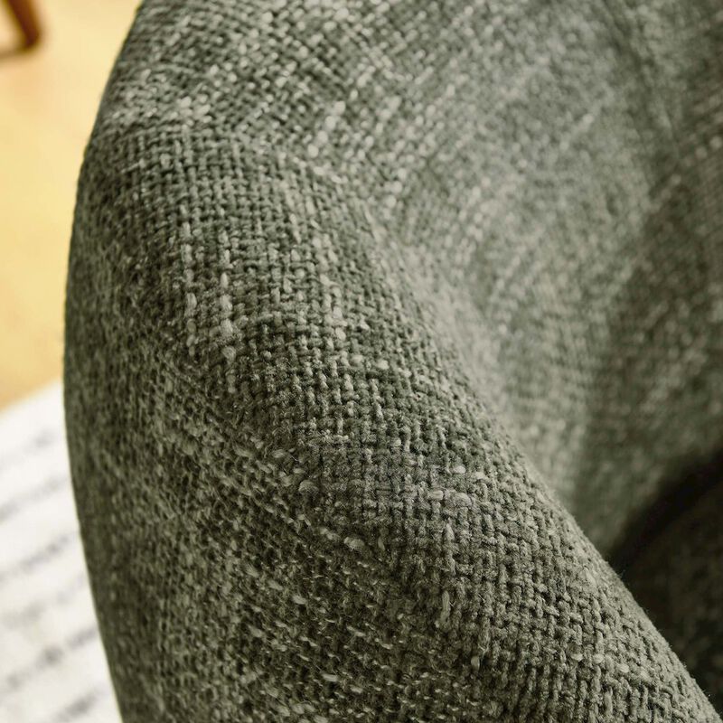 Vesta Chenille Fabric Upholstered Swivel Chair image number 8