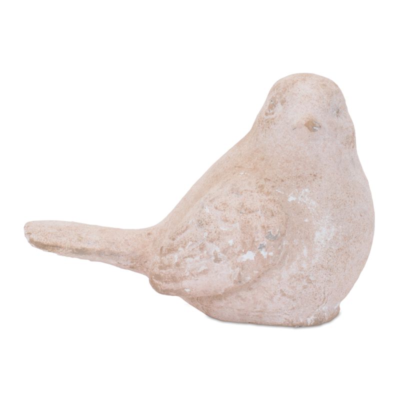 Set of 6 Distressed Bird Figurines for Vintage-Inspired Shelf or Tabletop Decor