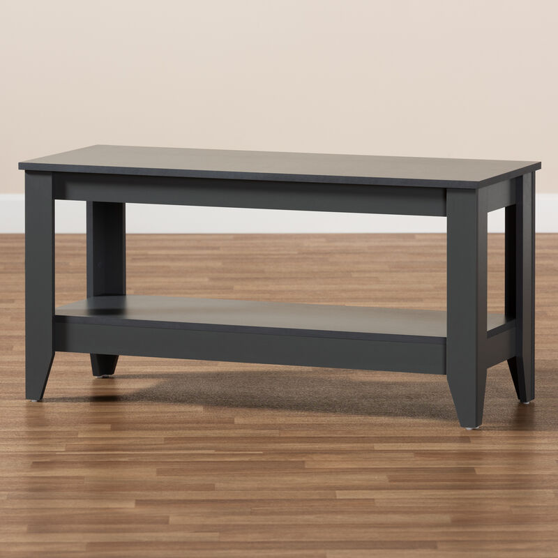 Baxton Studio Elada Modern And Contemporary Gray Finished Wood Coffee Table