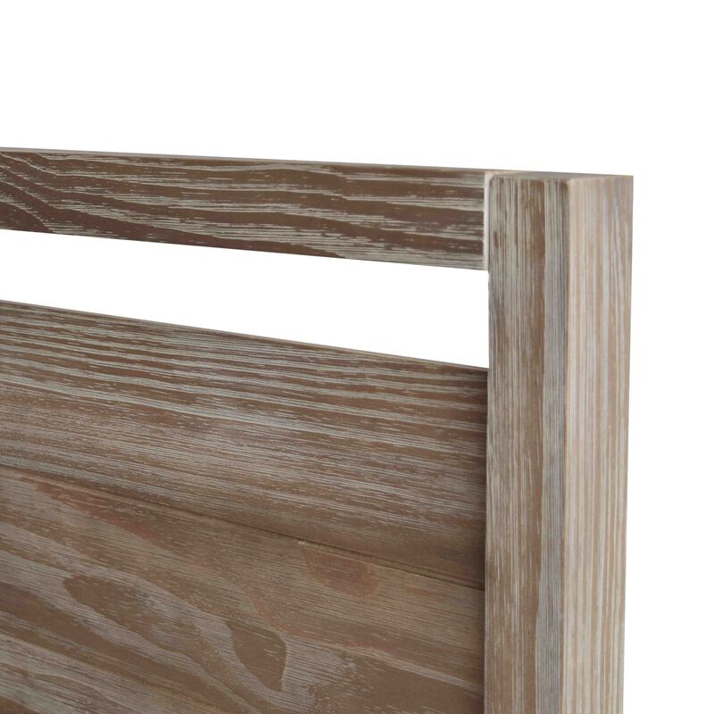 Hivvago Queen Size FarmHouse Traditional Rustic Pine Platform Bed