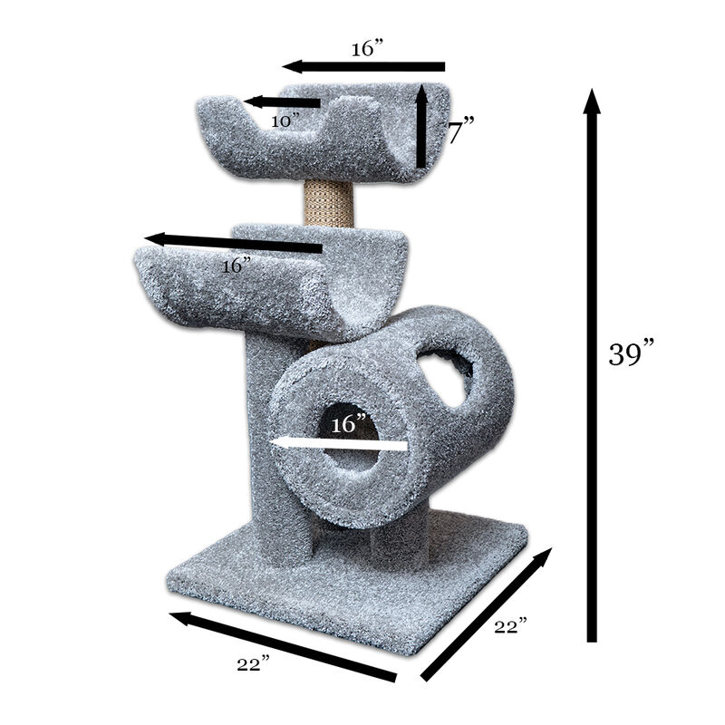 Royal Cat Boutique 48-in Cat Perch & Play Tunnel, Neutral, Medium image number 5