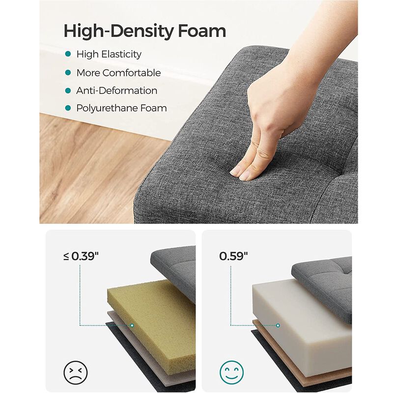 Folding Storage Ottoman Cube for Versatile Space-Saving Solutions