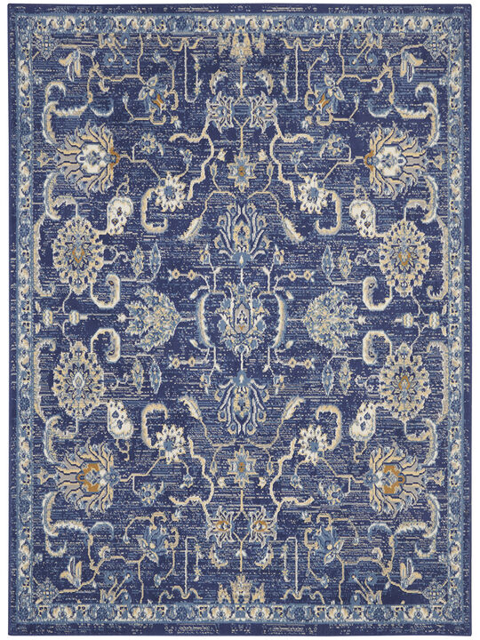 Grafix GRF24 Navy 6' x 9' Rug