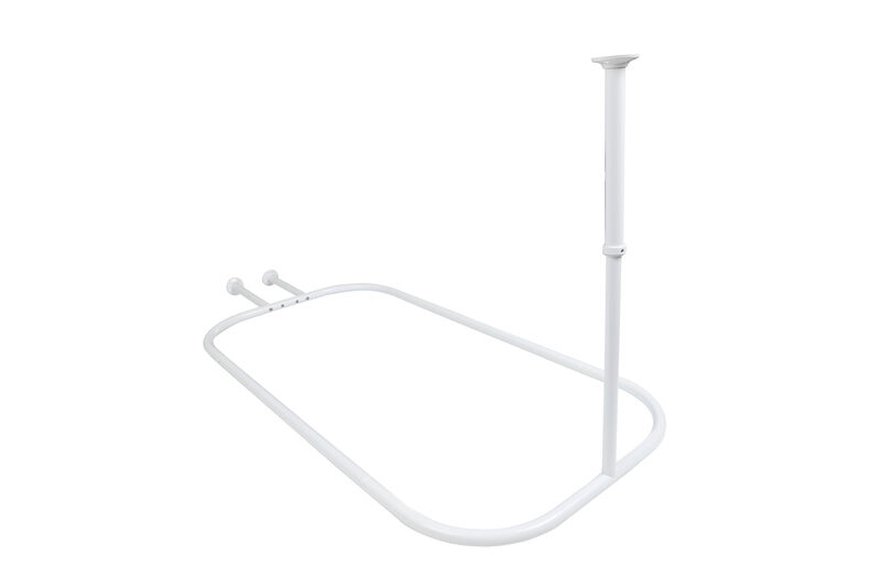 Rustproof Aluminum Hoop Shower Rod image number 0