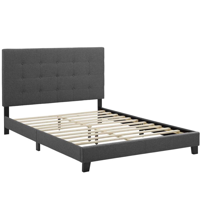 Modway - Melanie Queen Tufted Button Upholstered Fabric Platform Bed image number 3