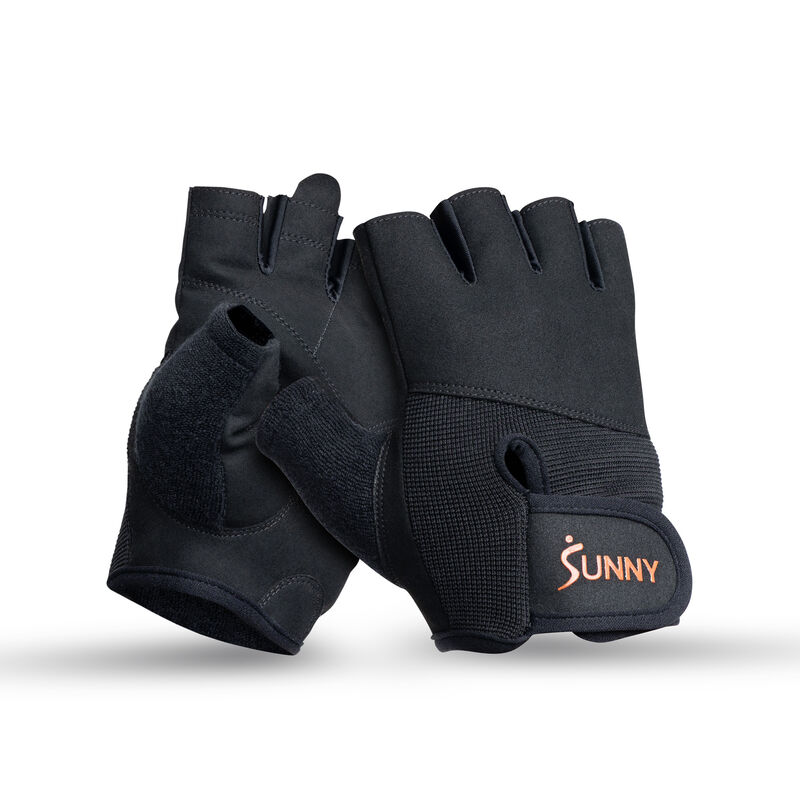 Sunny Health & Fitness Weightlifting Gloves with Foam-Padded Palm and Enhanced Grip Control for Strength Training image number 0