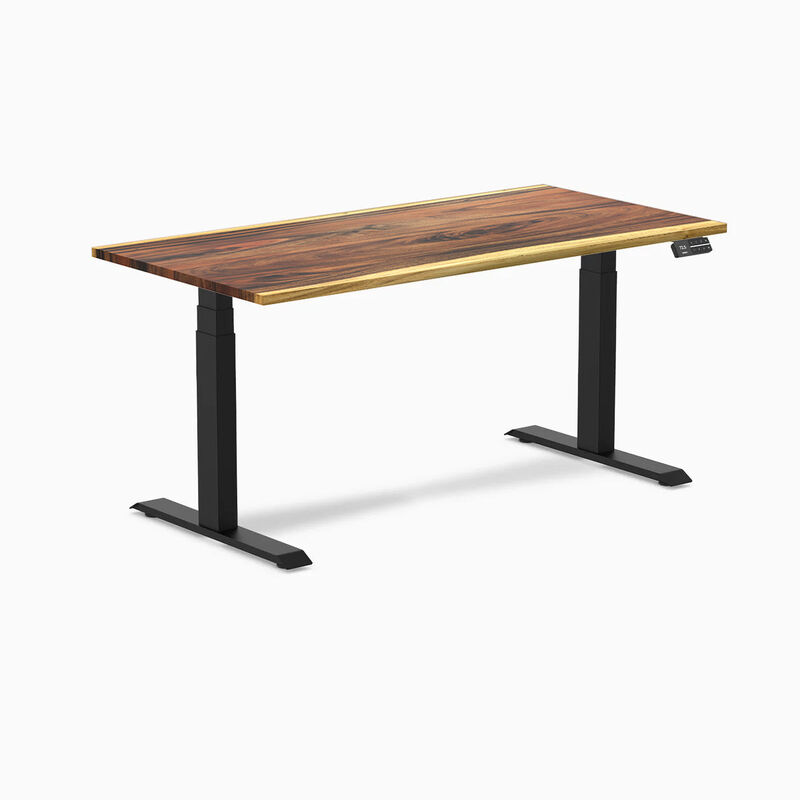 Desky Dual Hardwood Sit Stand Desk image number 0