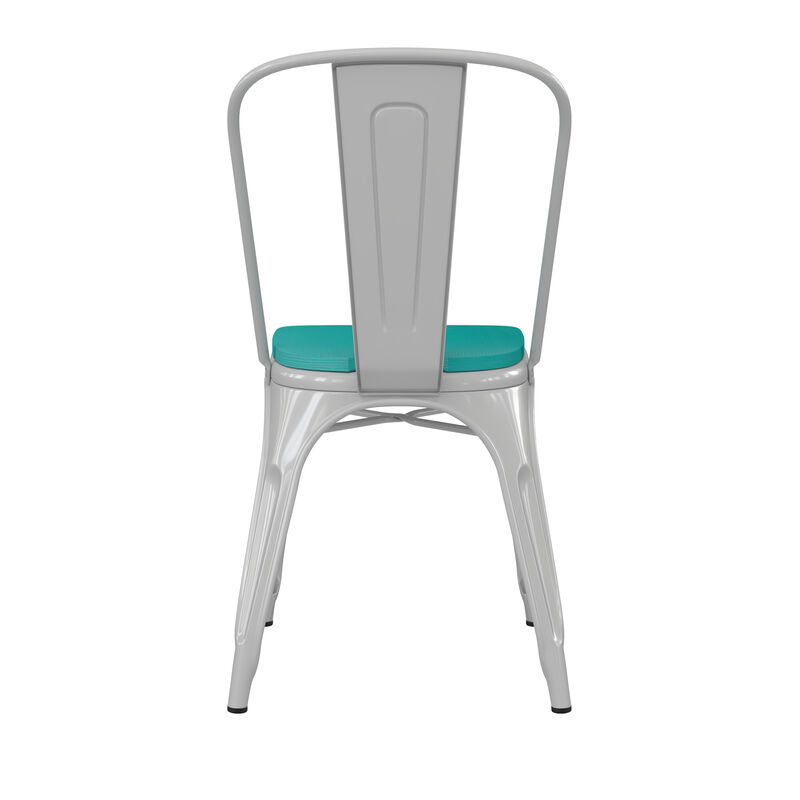 Metal Colorful Restaurant Chairs image number 8