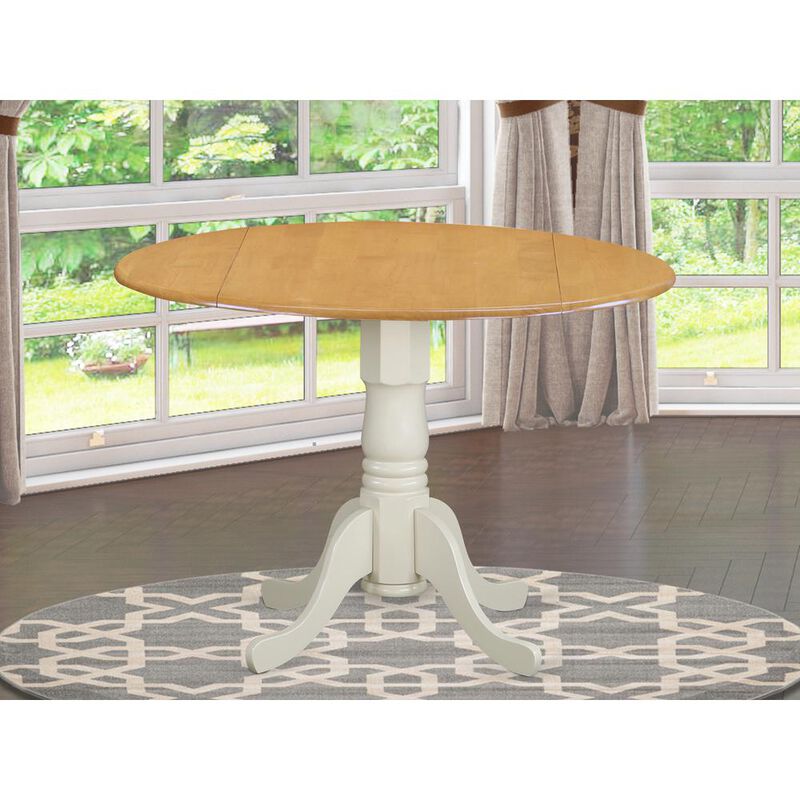 Dining Table Oak & Linen White