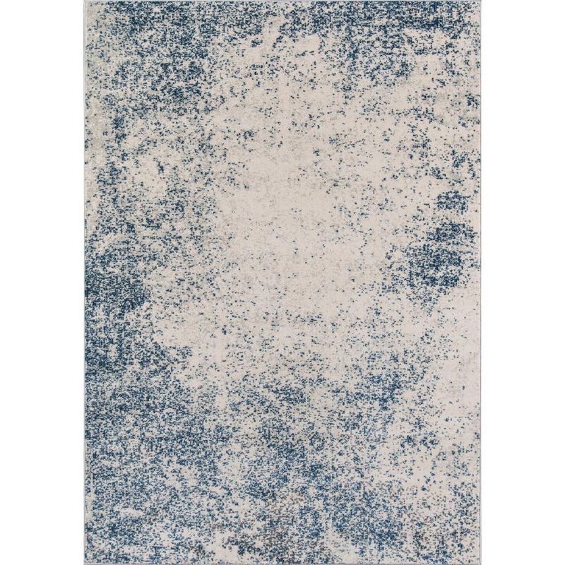 Momeni Transitional Rectangle Area Rug, Blue, 5'3 X 7'6