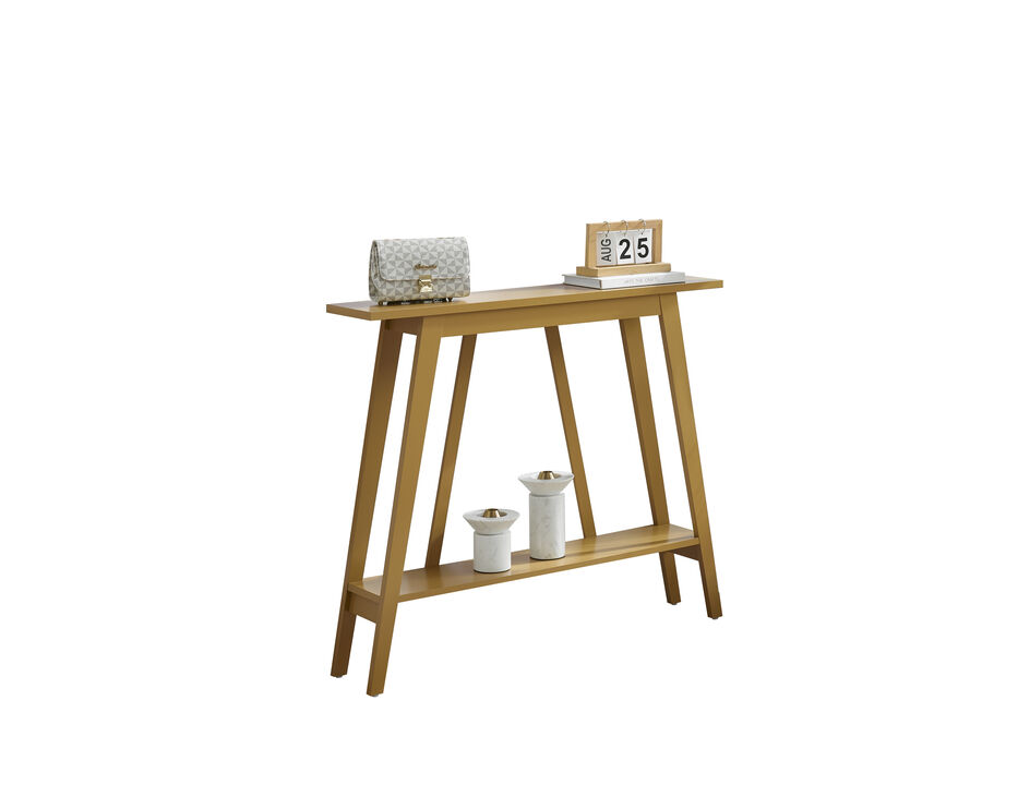 Kings Brand Furniture Conway Console Table Functional Narrow Wood Accent Entryway Table with Storage Shelf