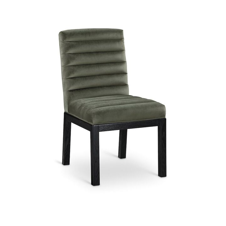 Meridian Furniture Evelyn Beige Velvet Dining Chair