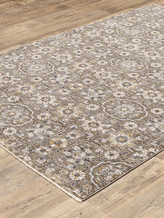 Maharaja 2'3" x 7'6" Grey Rug
