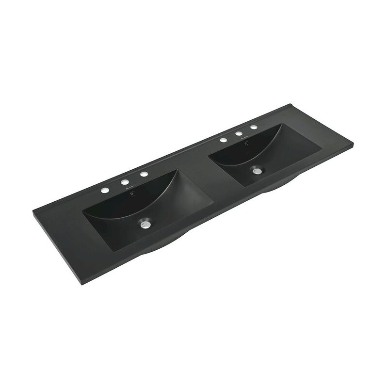 60 inch Vanity Top Bathroom Sink with 3 Holes image number 6