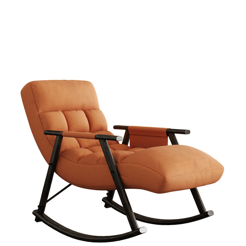 Adjustable High-Back Folding Rocking Chair image number 0