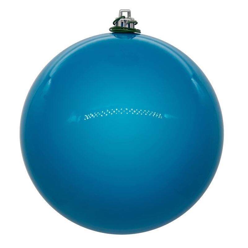 Vickerman Turquoise Pearl UV Drilled Ball Ornament 4 per bag. image number 0