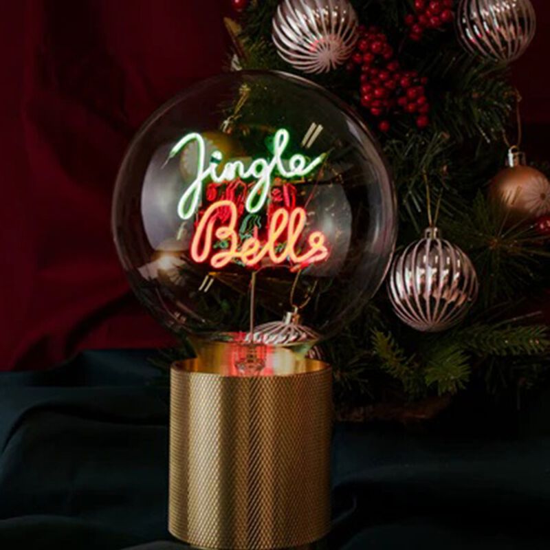 Bulb JINGLE BELLS Green/ Red with Base Table Lamp PORTABLE Pop image number 2