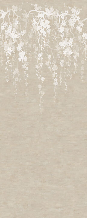 Sakura Blooms Neutral Wall Mural
