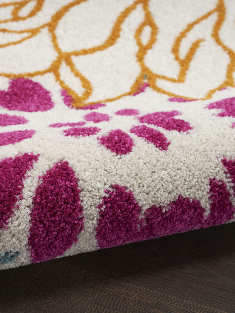 Passion PSN17 Ivory/Multicolor 2'2" x 10' Rug image number 4