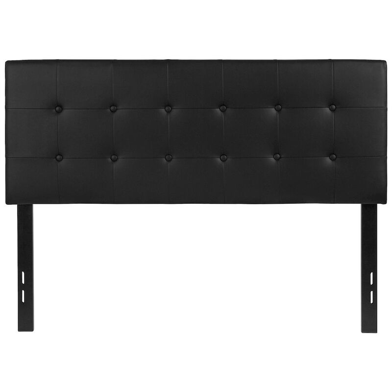 Flash Furniture Tufted Upholstered Full Size Headboard in Black Vinyl image number 5