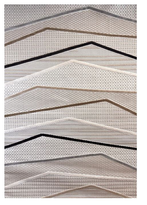 HomeRoots Abstract Area Rug