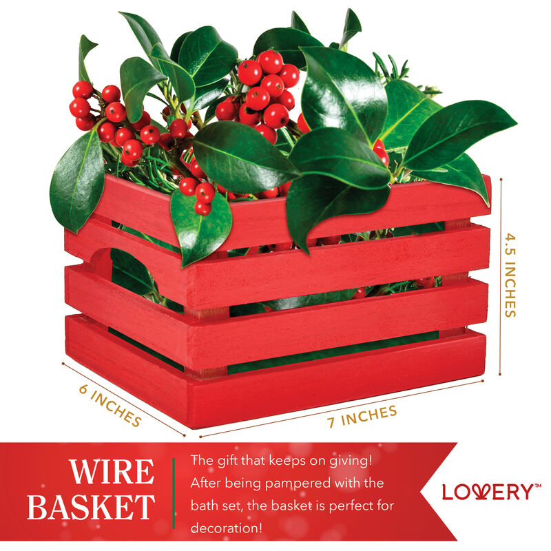 Lovery Bath And Body Christmas Gift Cherry Twinkle Bell Home Spa Set