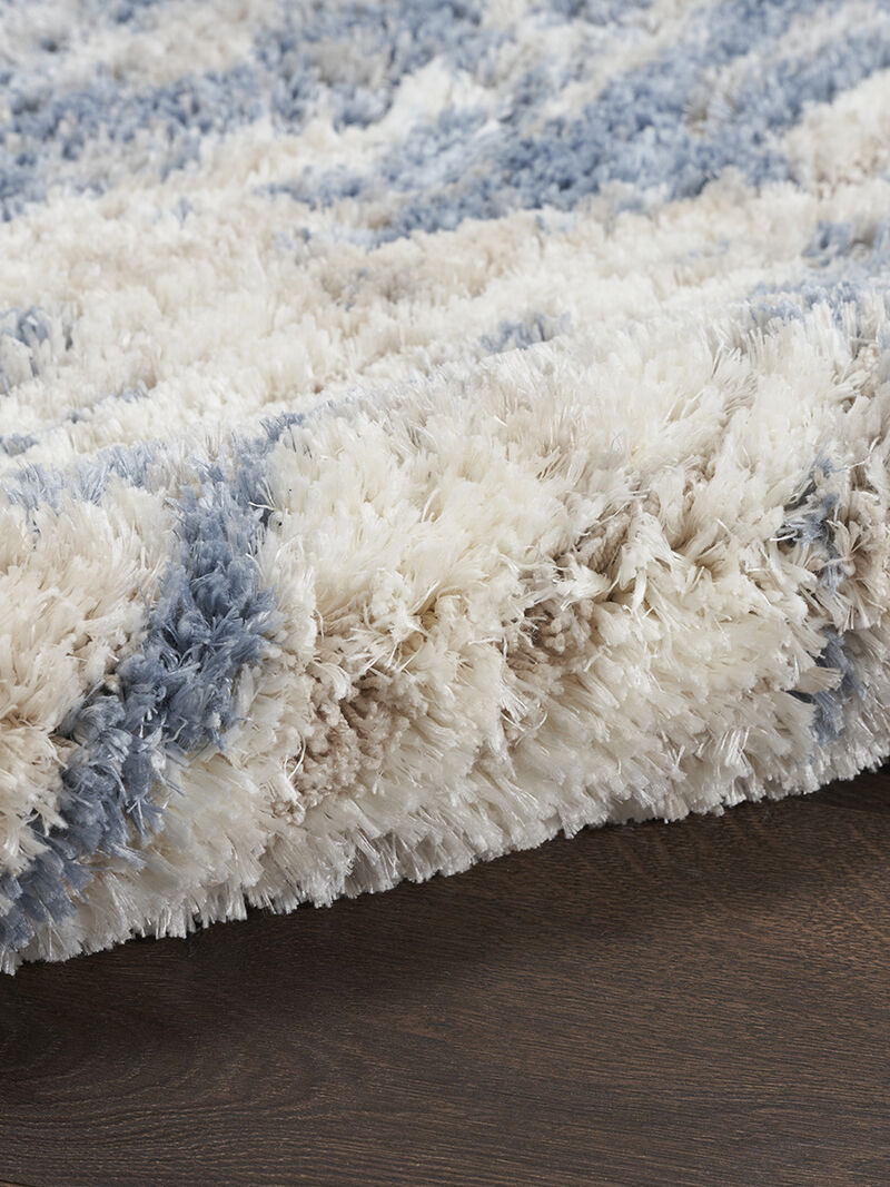 Dreamy Shag DRS10 Light Blue/Gray 7'10" x 9'10" Rug