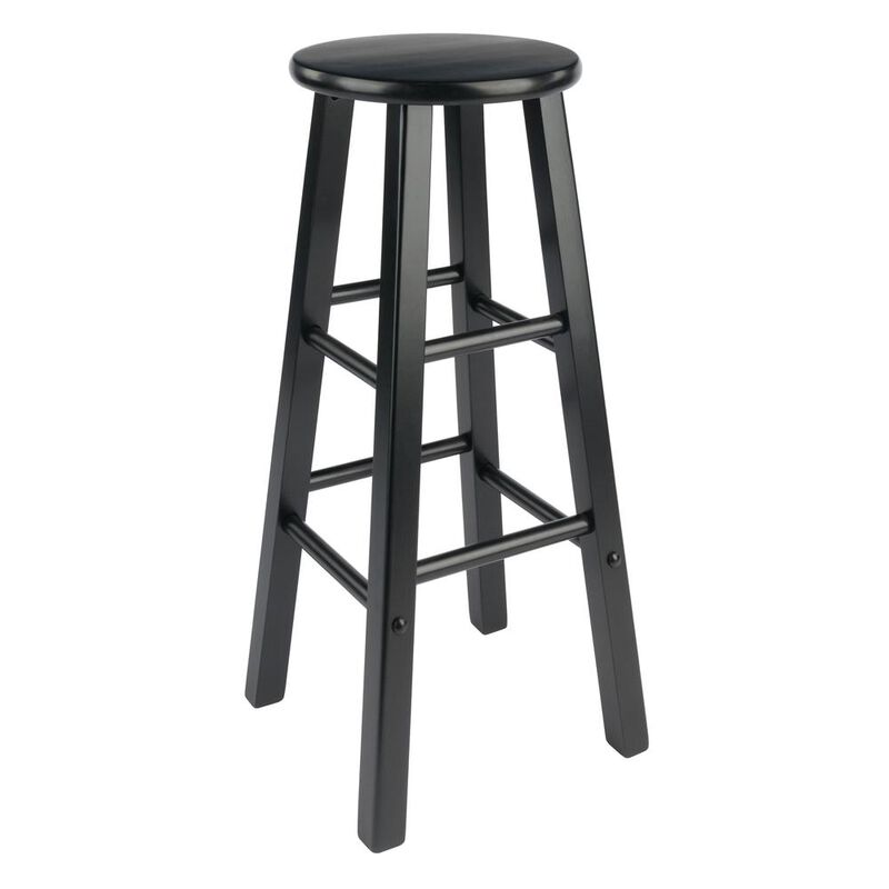 Element Bar Stools, 2-Pc Set, Black