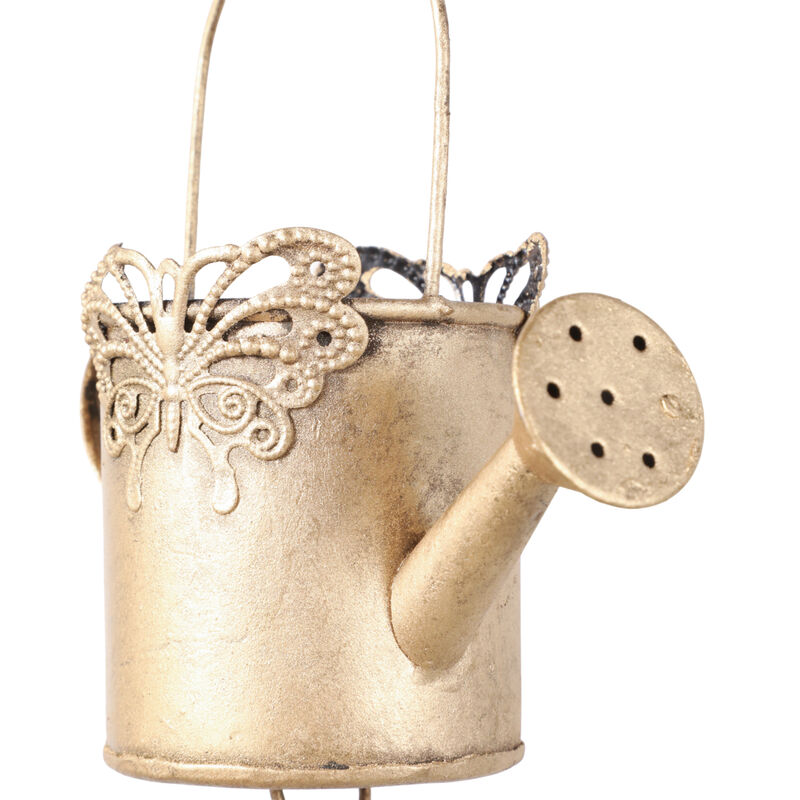 91x5" Watering Can Rain Chain, Gold image number 3