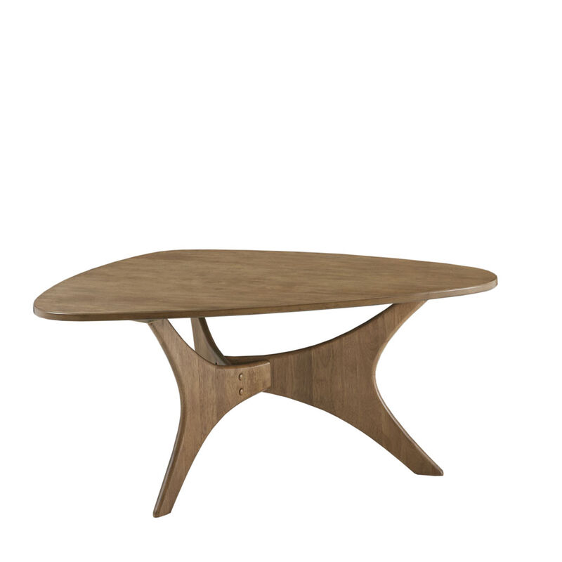 Gracie Mills Ainsley Triangle Wood Coffee Table