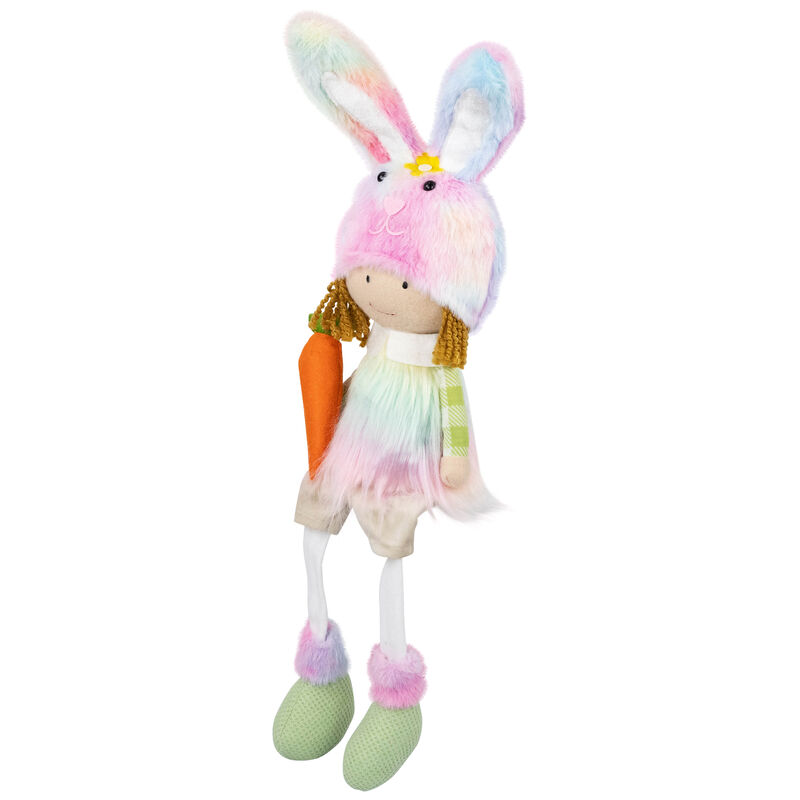 Girl Easter Figurine with Dangling Legs - 23" - Multi-Color