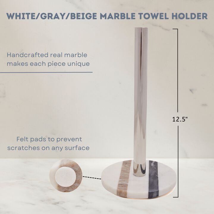 Premium Kitchen Countertop Marble Paper Towel Holder