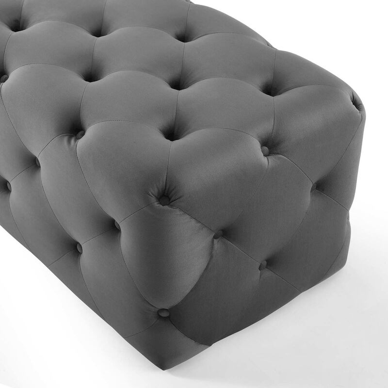 Amour 72" Tufted Button Entryway Performance Velvet Bench image number 4
