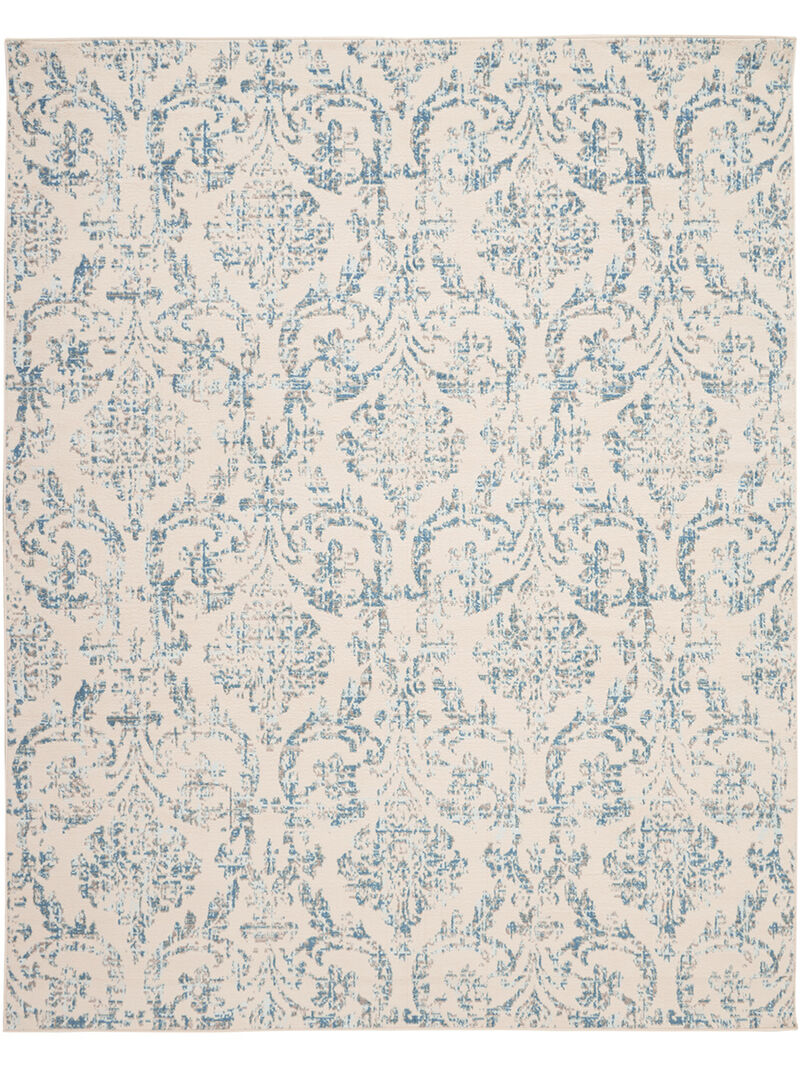 Jubilant JUB09 Ivory/Blue 7' x 10' Rug