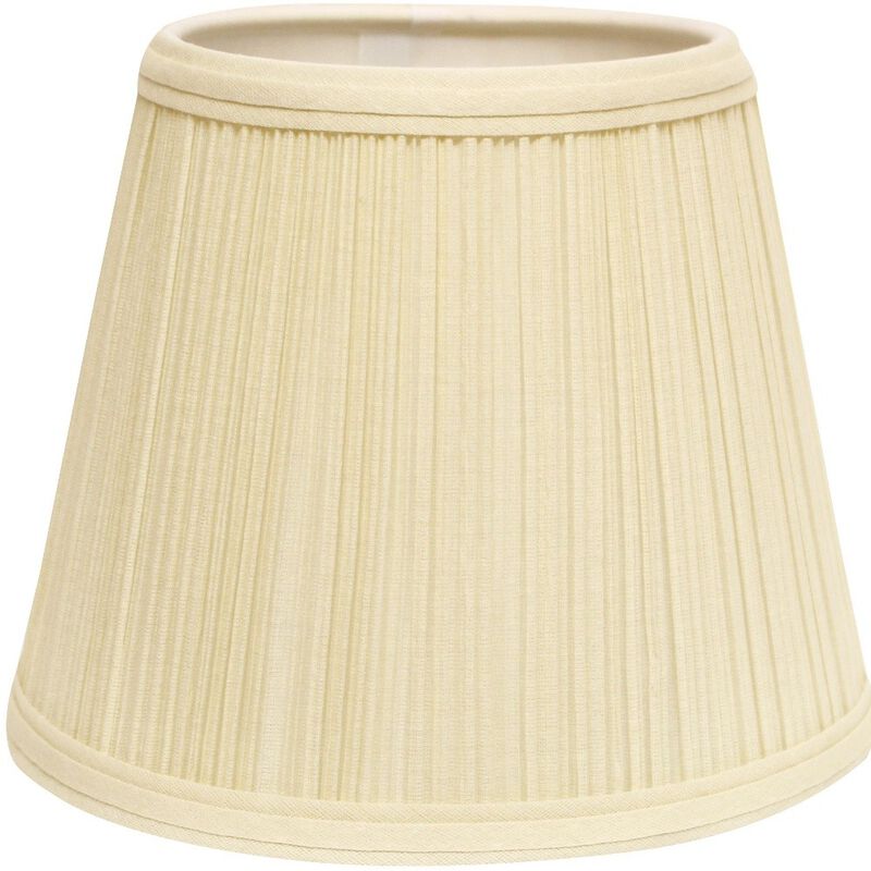 HomeRoots 19" Ivory Empire Slanted Broadcloth Lampshade image number 3