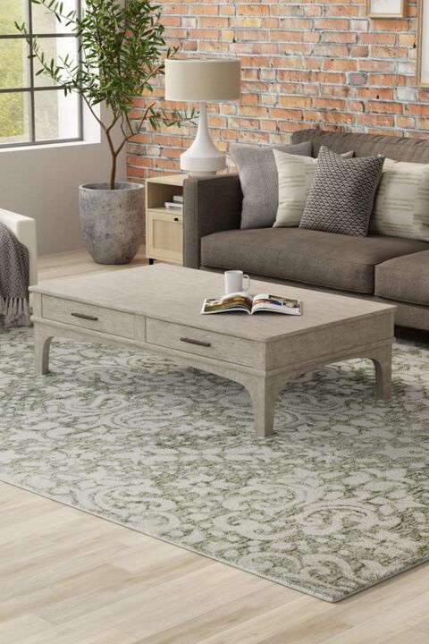 Belfort 8A28F Green 9' x 12' Rug