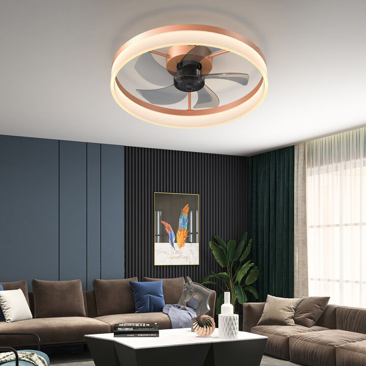 ELEMENT ACE Modern Ceiling Fan with Integrated Dimmable LED Lighting