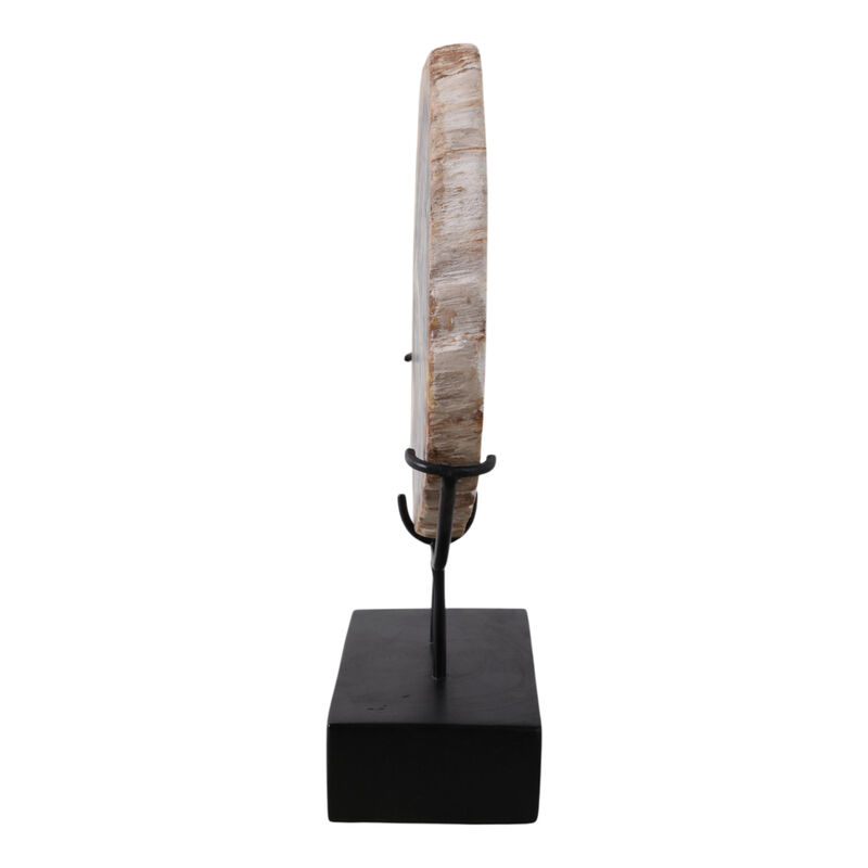Petrified Wood Disc On Stand image number 2