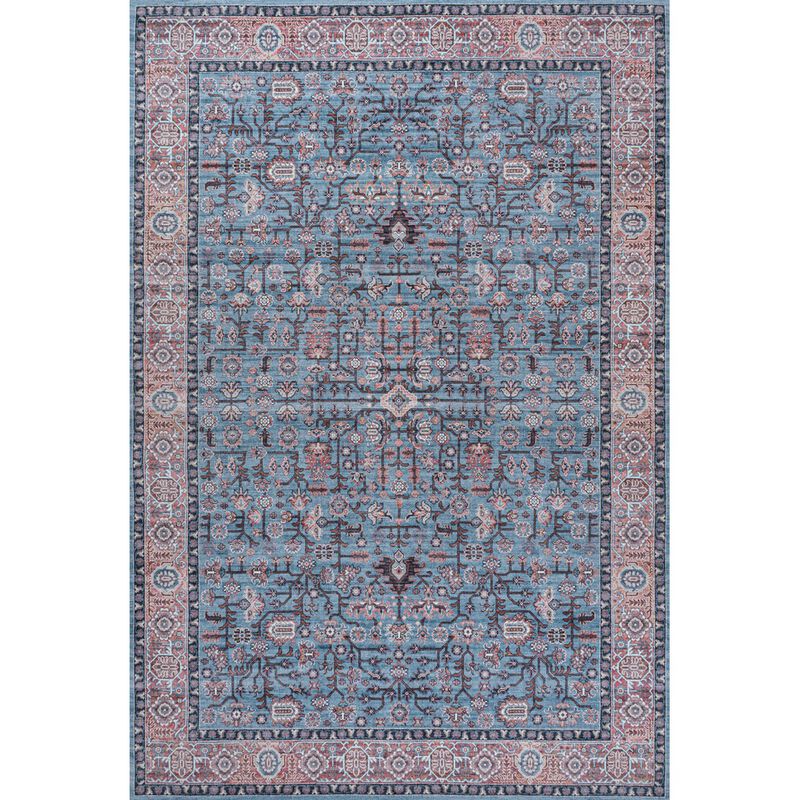 Kemer All-Over Persian Machine-Washable Area Rug