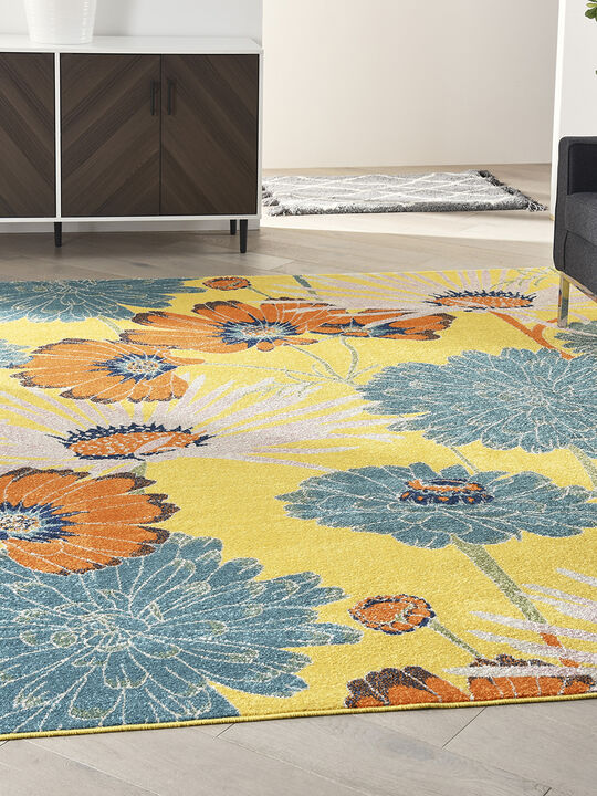 Allur ALR06 Yellow/Multi 4' x 6' Rug