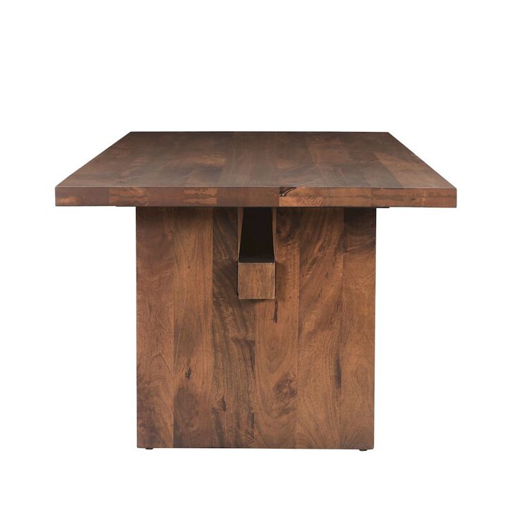 World Interiors Manhattan Retro Mid Century Wood Dining Table