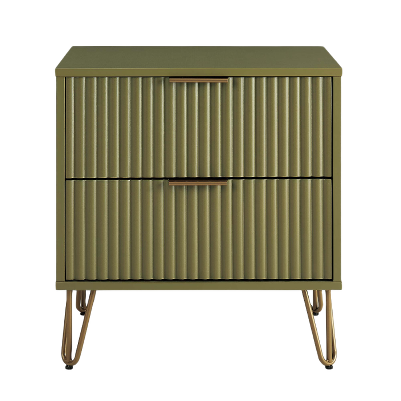Dumbo 2-Drawer Nightstands in Green (Set of 2)