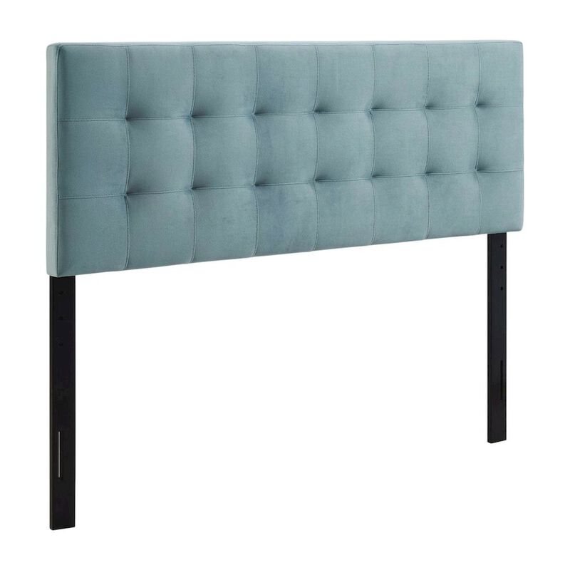 Biscuit Tufted Full Headboard in Performance Velvet with Elegant Design image number 0