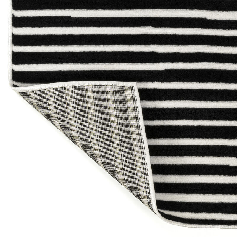 Hallie High-Low Minimalist Curve Geometric Indoor/Outdoor Area Rug