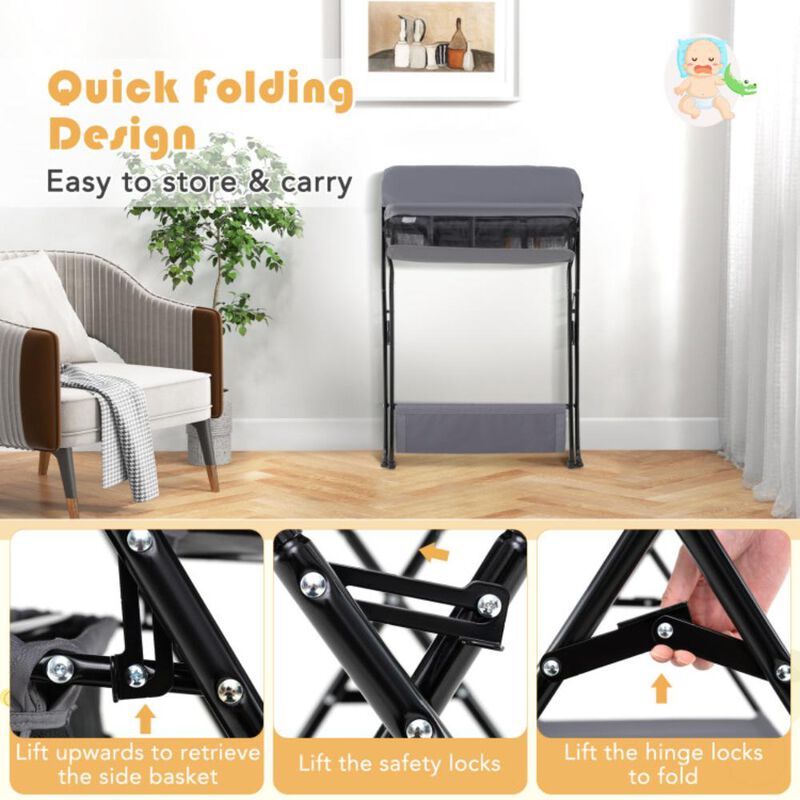 Hivvago Baby Storage Folding Diaper Changing Table